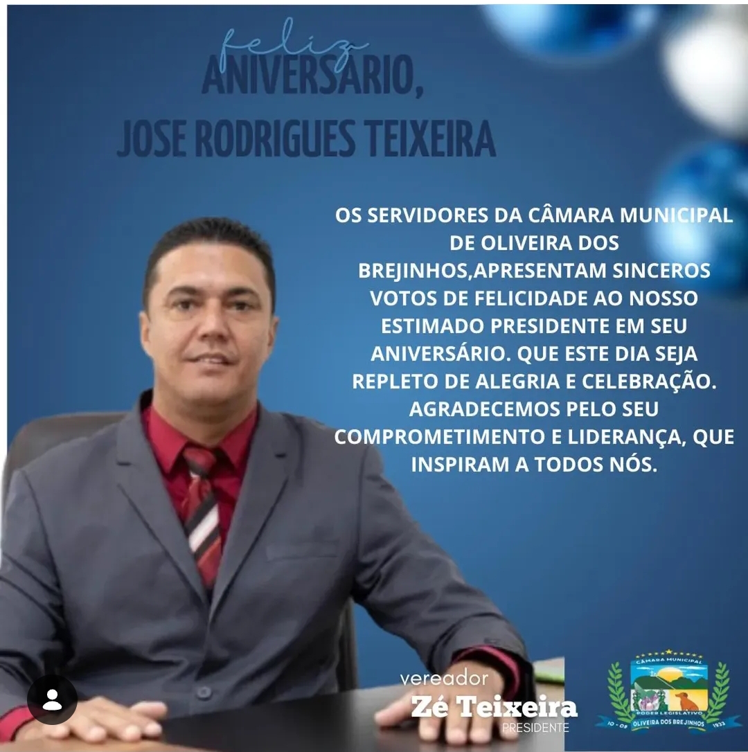 A Câmara de Vereadores manifesta, com imensa satisfação, seus mais sinceros votos de congratulação ao seu Presidente, cuja atuação tem se destacado pela competência, serenidade e visão públic